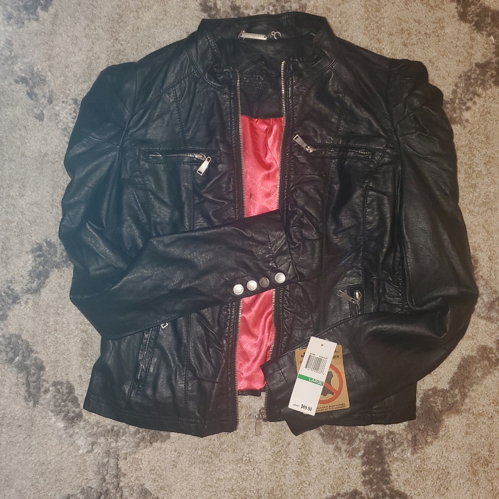 Joujou Vegan black leather jacket